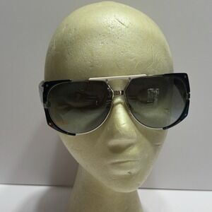 Christian Dior Enigmatic sunglasses white double bridge Vtg Oversized Aviator